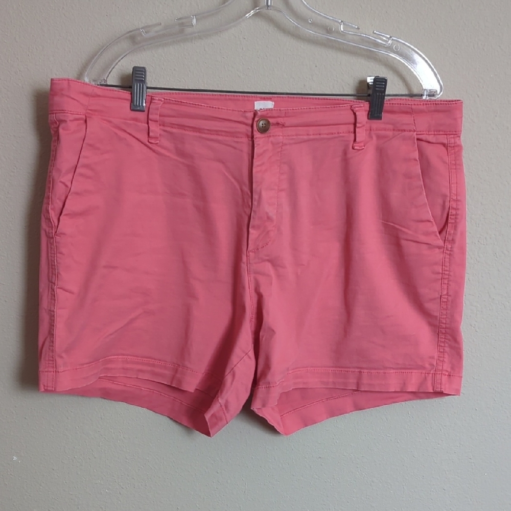 GAP Coral Shorts Casual Cotton Blend 5" Inseam